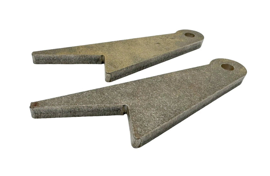 Steel Weld-On Front Shock Mounts with Frame Notch for Custom Hot Rods