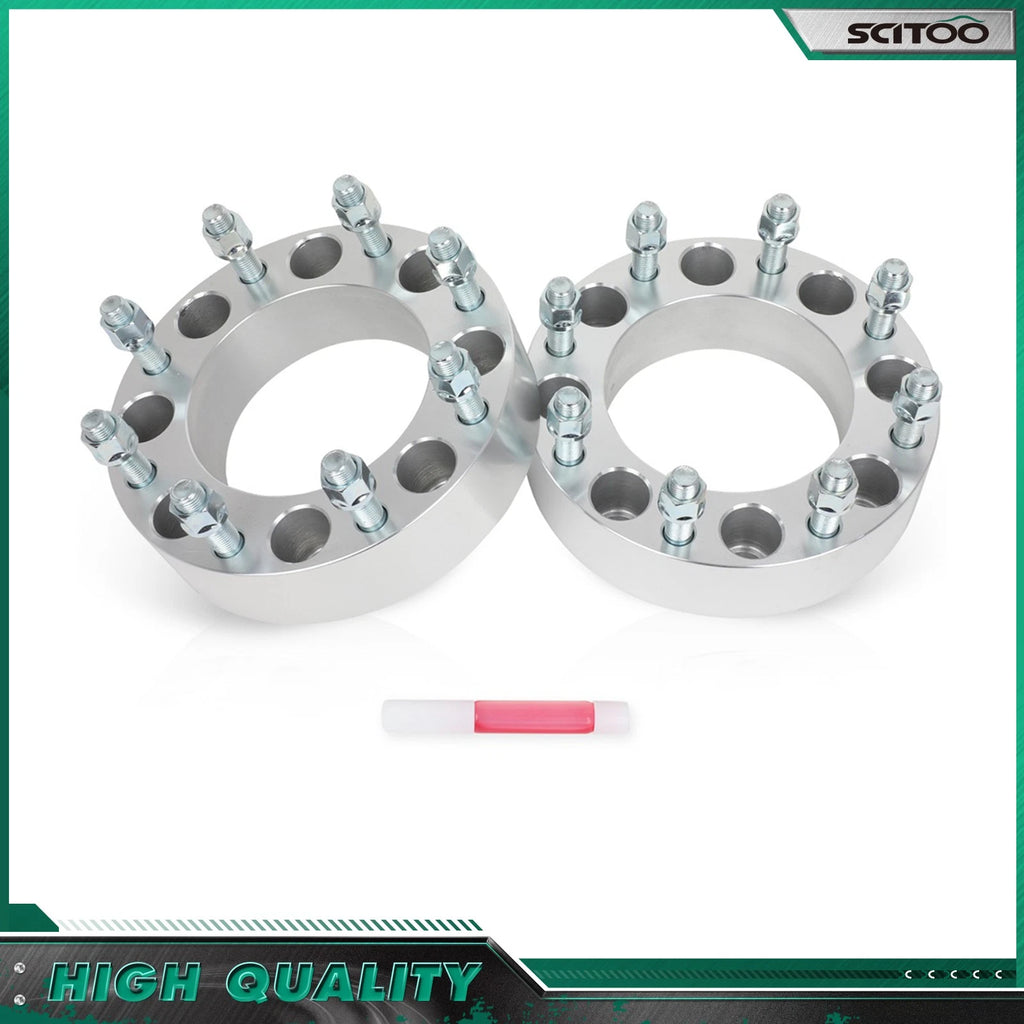 2X 2" Wheel Adapters 8x170 to 8x180 14x1.5 for Ford F250 F350 (2003–2022)