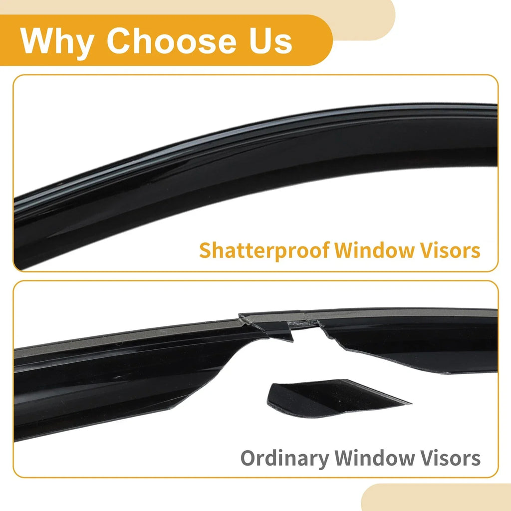 Window Deflectors for Hyundai Accent Side Window Vent Visors 2018-2023 (2 pcs)