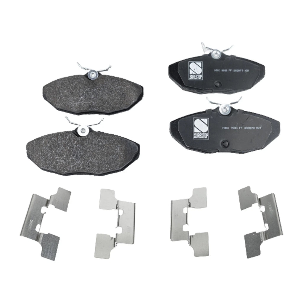 Set of 4 NAO Brake Pads for Jaguar XJ8 (2005)