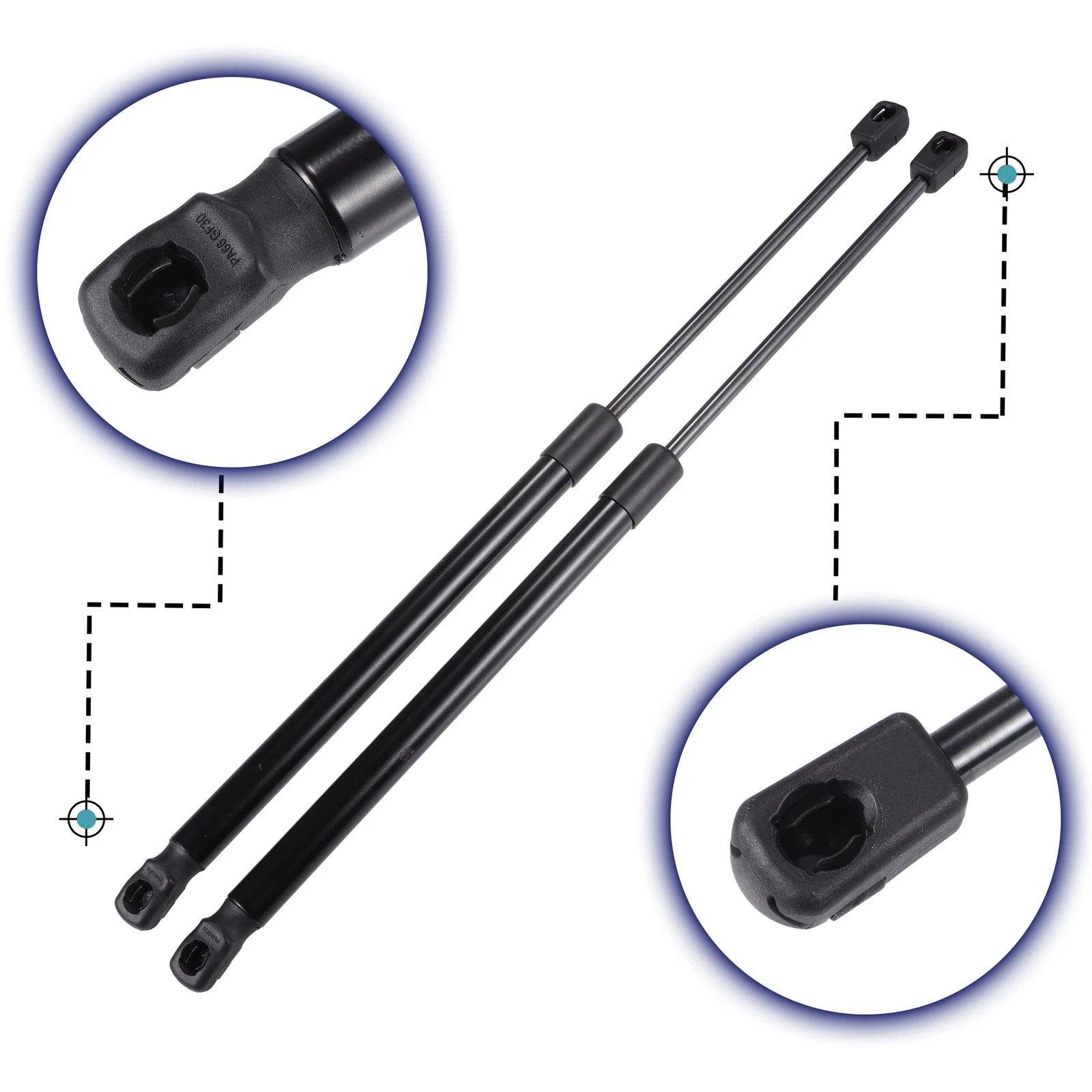2X Rear Hatch Liftgate Gas Struts for Audi C6 Estate (2005–2011)