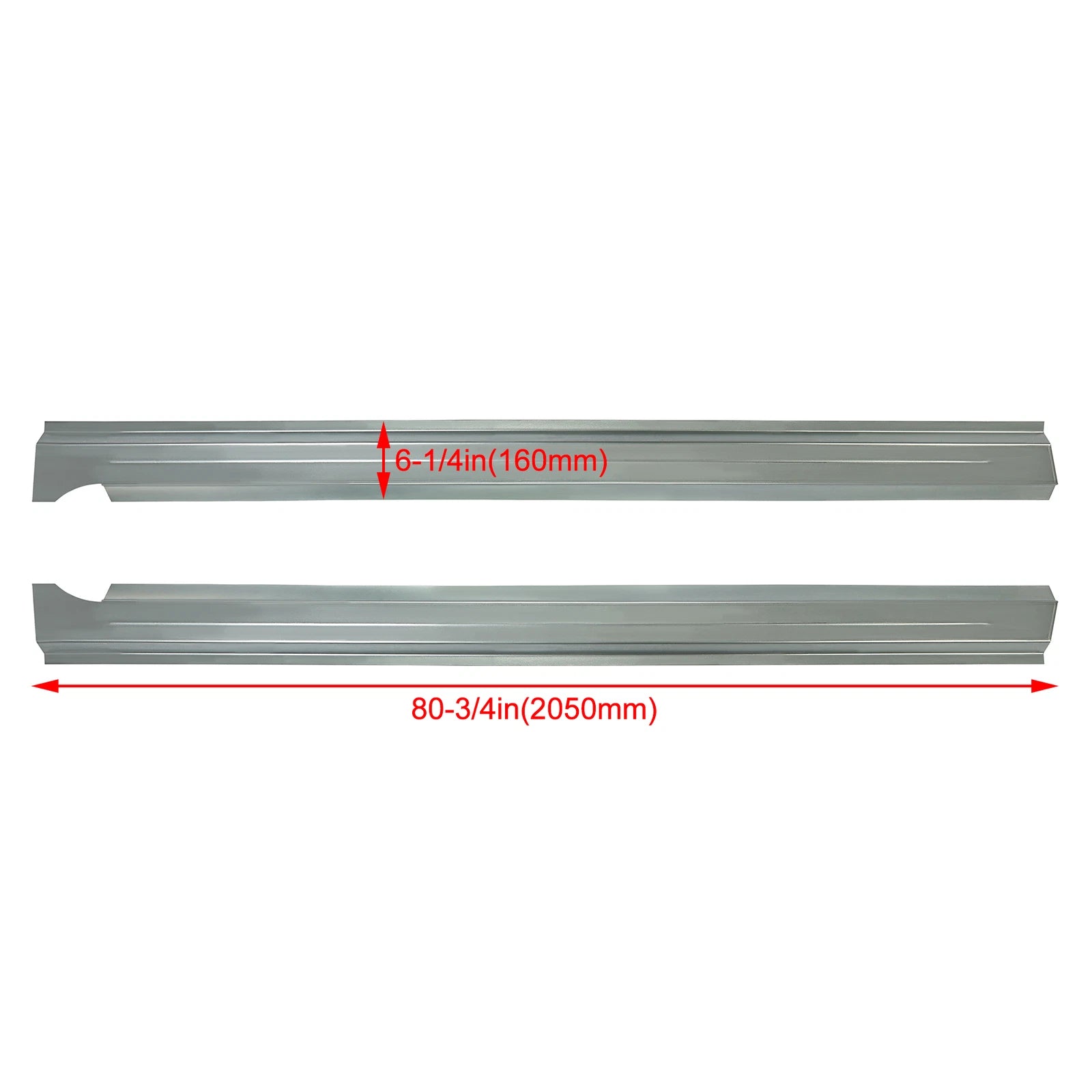 Slip-on Rocker Panels Pair for Dodge Ram 1500 2500 3500 (2009–2018)