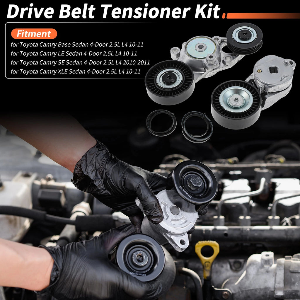 Set of 1 Drive Belt Tensioner Kit for Toyota Camry (No. 1662036030)