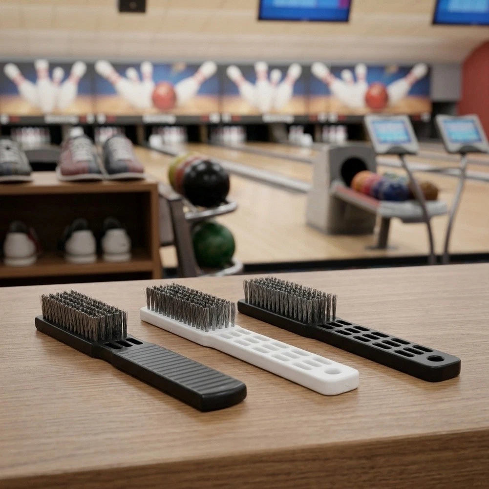 Set of 3 Bowling Shoe Polishing Brushes - Stainless Steel Wire
