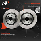 Front Disc Brake Rotors & Ceramic Pads for Jeep Grand Cherokee (2006–2010)