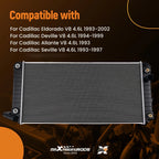 Coolant Radiator for Cadillac Seville 4.6L V8 (1993–1997) Crossflow