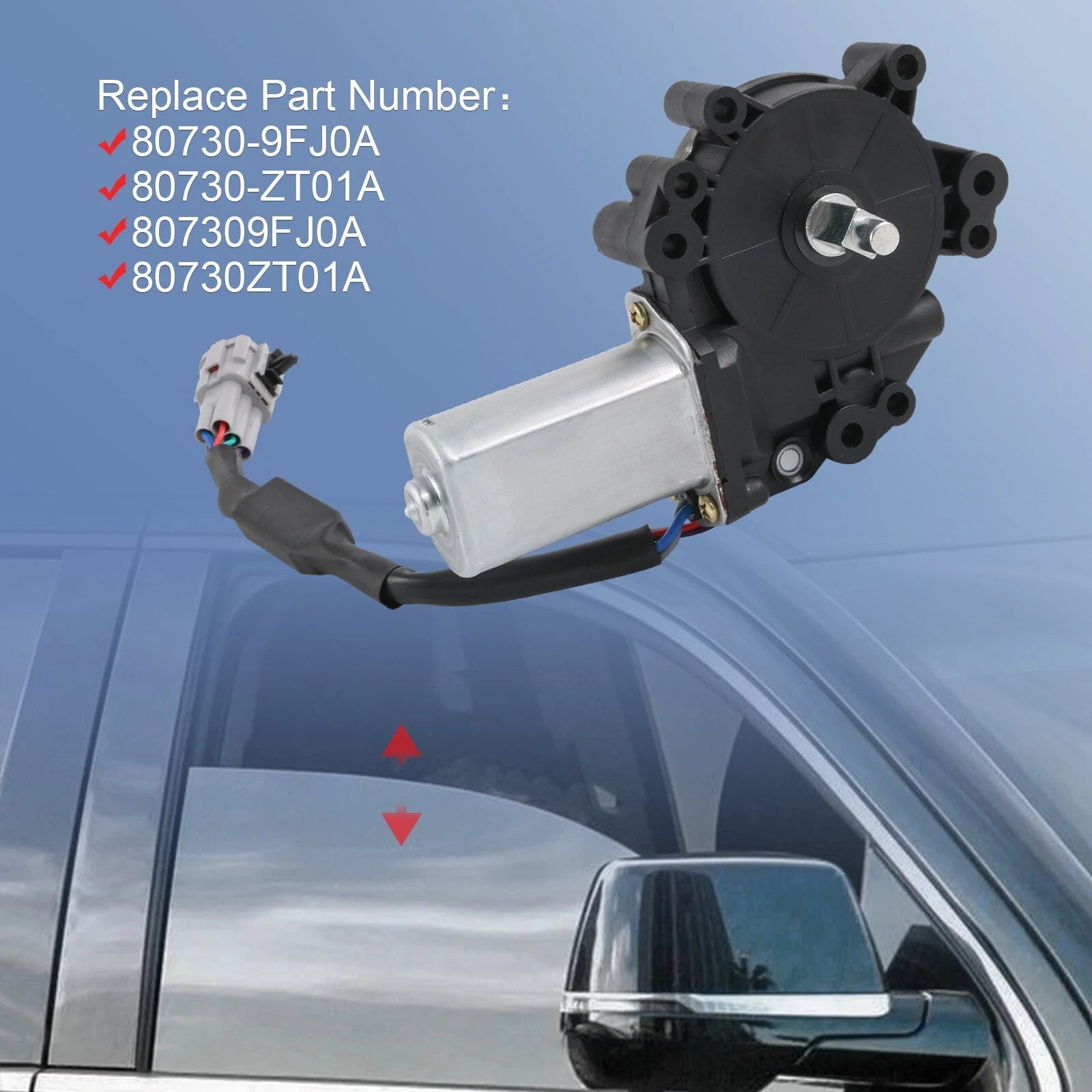 Front Right Window Lift Motor for Nissan Titan Armada (2004–2019)