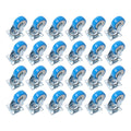 24 Pack Polyurethane Swivel Caster Wheels 2" Blue