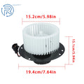 Blower Motor with Fan Cage for Ford E-150 E-250 E-350 E-450 E-550 (1992–2022)