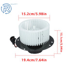 Blower Motor with Fan Cage for Ford E-150 E-250 E-350 E-450 E-550 (1992–2022)