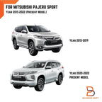 Matte Black Door Sill Scuff Plates for Mitsubishi Pajero Sport (2015-2024)