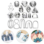 Set of 36 Pottery Earring Molds for DIY Crafts