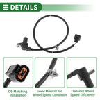 ABS Wheel Speed Sensor MR407821 for Mitsubishi Lancer (2008–2017)