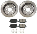 Rear Brake Kit Set of 4 Euro Ceramic Pads & Disc Rotors for Audi A3 VW Jetta Rabbit (2006–2013)