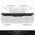 Black Steel Upper Radiator Support Bracket for Chevy Equinox GMC Terrain (2018–2024)