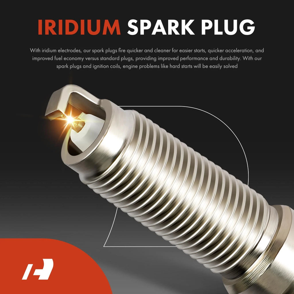 Set of 4 Ignition Coils & Iridium Platinum Spark Plugs for Ford Explorer