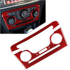 Red Interior Console CD AC Panel Cover Trim for Dodge Charger (2011-2014) 4 x