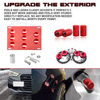 Tow Hook License Plate + Air Valve + Release Fastener for Audi A4 A5 S5 A7 (2011-2024)