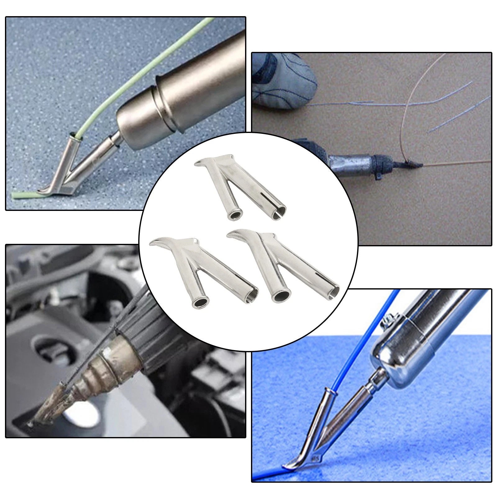 3PC Stainless Steel Nozzle Set for Plastic Welding