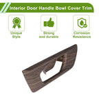Interior Door Handle Bowl Cover Trim for Honda CR-V 2017-2022 Peach Wood Brown