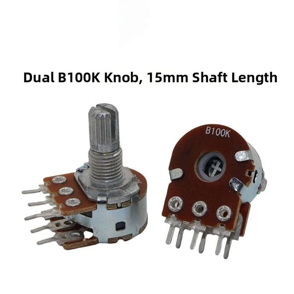3 Pin 6 Pin Carbon Film Potentiometer B10K B50K B100K for Audio Control