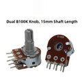 3 Pin 6 Pin Carbon Film Potentiometer B10K B50K B100K for Audio Control