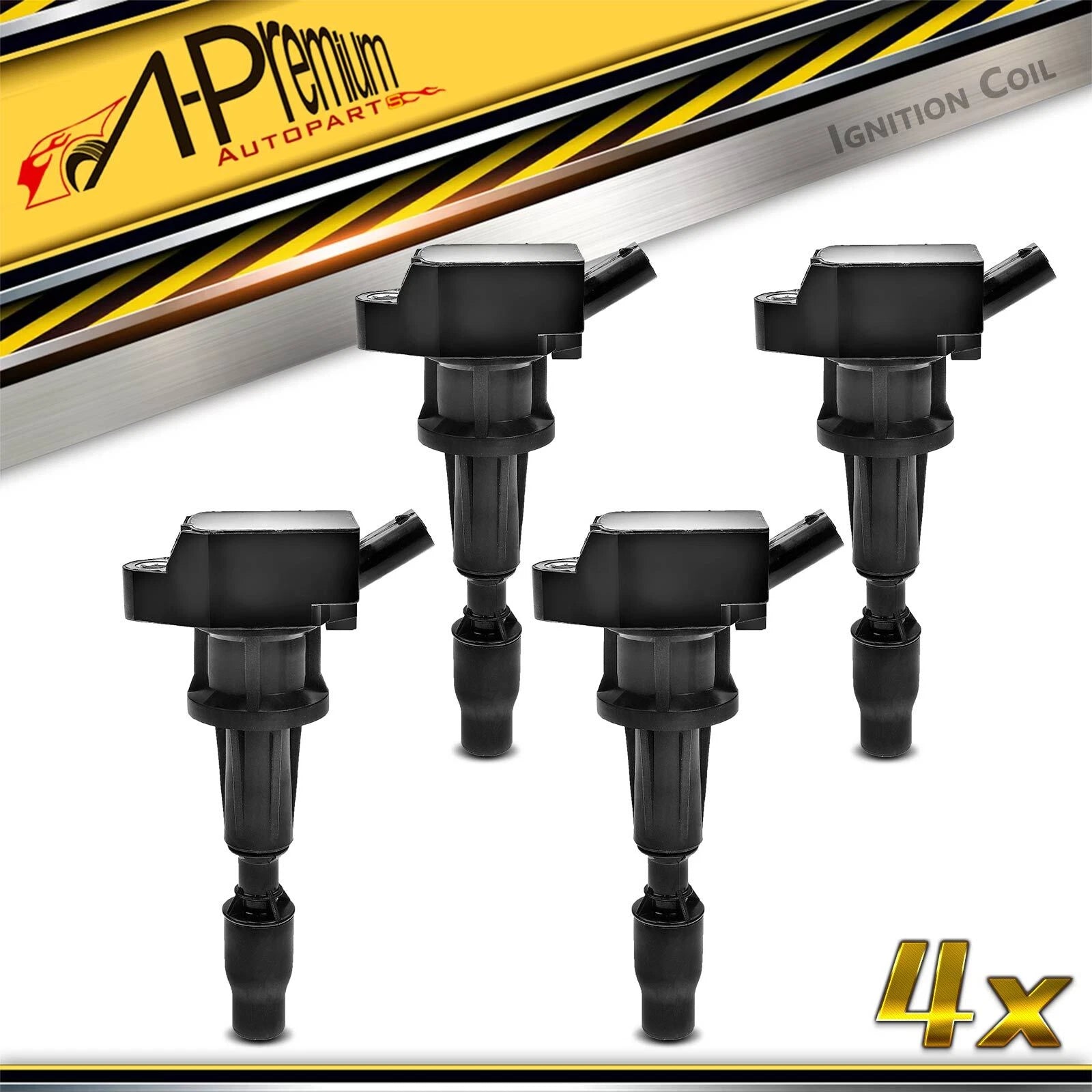 Set of 4 Ignition Coils for Hyundai Elantra (2021–2023) Ioniq Kia Niro (2017–2022)