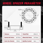 2-Inch Wheel Spacers for Ford F-250 F-350 Super Duty (2003–2025)