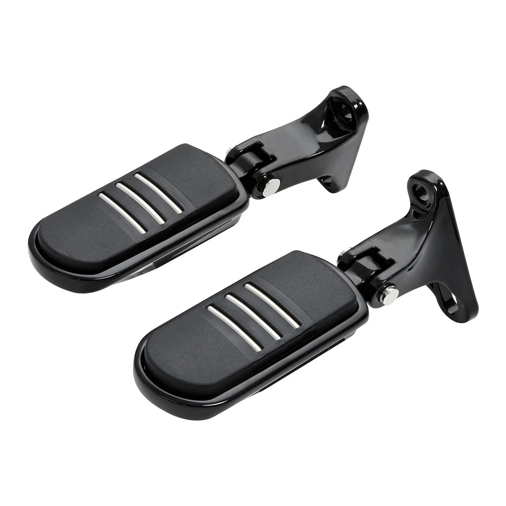 Black Rear Passenger Footpeg Mini Mount for Harley Street Glide (1993–2025)