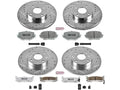 Front and Rear Brake Pad and Rotor Kit for Mazda Miata (KB728HG)