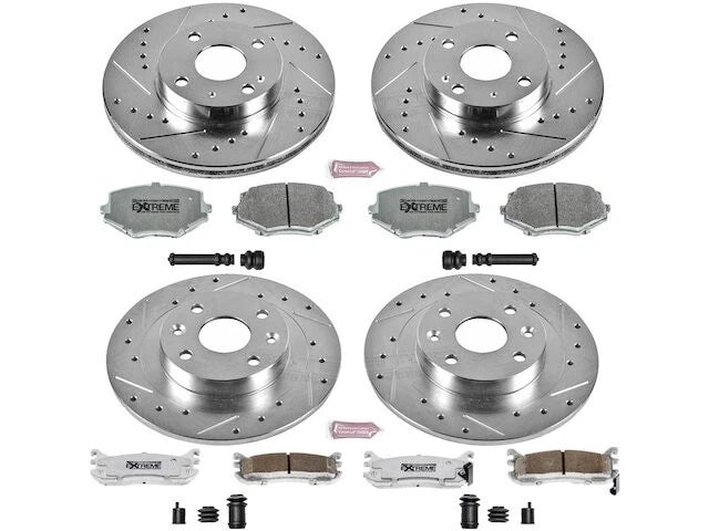 Front and Rear Brake Pad and Rotor Kit for Mazda Miata (KB728HG)
