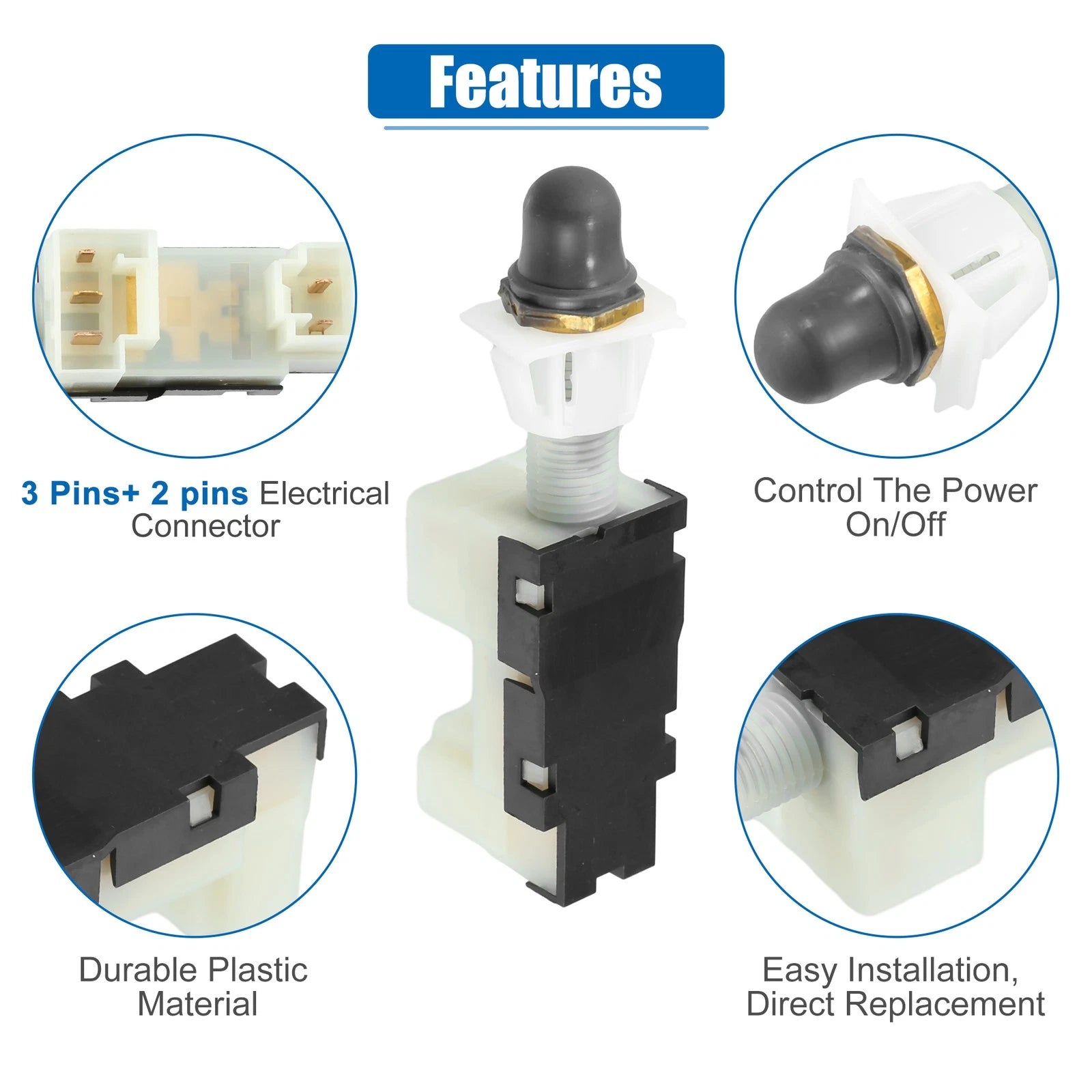 Stop Lamp Switch for Chevrolet P30 (1994–1999) No. 25523463
