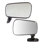 Manual Remote Mirrors Pair for Volkswagen Jetta (1980–1984) Textured Black
