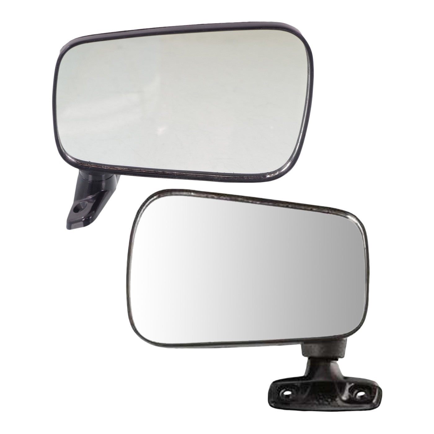 Manual Remote Mirrors Pair for Volkswagen Jetta (1980–1984) Textured Black