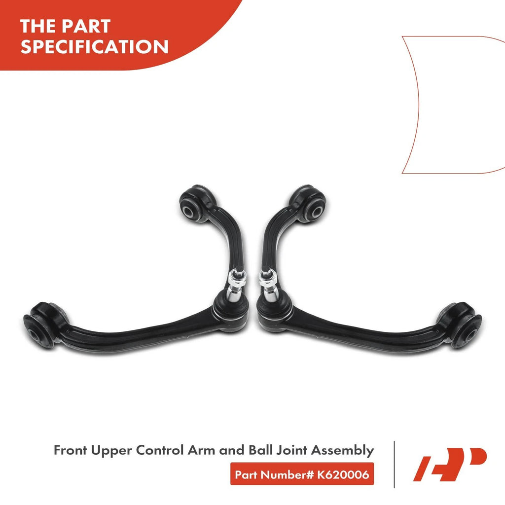 Set of 4 Front Wheel Bearing Control Arm Ball Joint Kit for Dodge Ram
