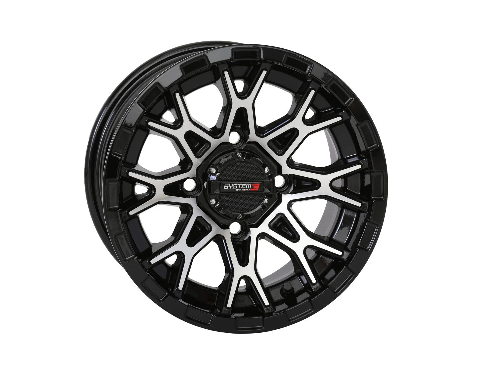 Set of 4 System 3 St6 Wheels 14x7 +10mm 4/137 for ATV/UTV