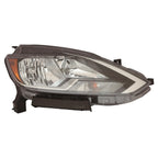 Replacement Passenger Side Halogen Headlight Assembly for 2016-19 Nissan Sentra