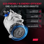 AC Compressor with 4-Groove Pulley for BMW 740i 740iL 750iL (2001)