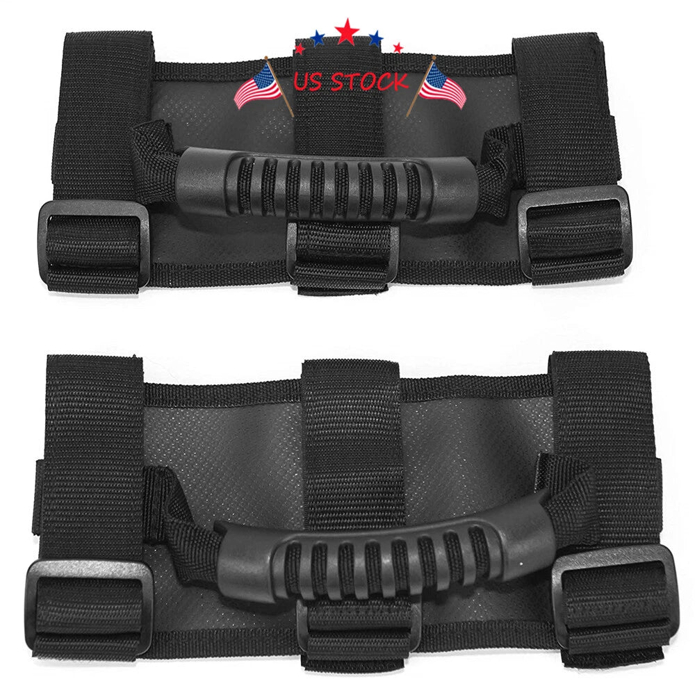 Pair Roll Bar Grab Handles for Jeep Wrangler (TJ JK CJ YJ)
