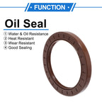 2X Oil Seal Rotary Shaft Seal FKM Rubber 90x120x12mm for Various Models