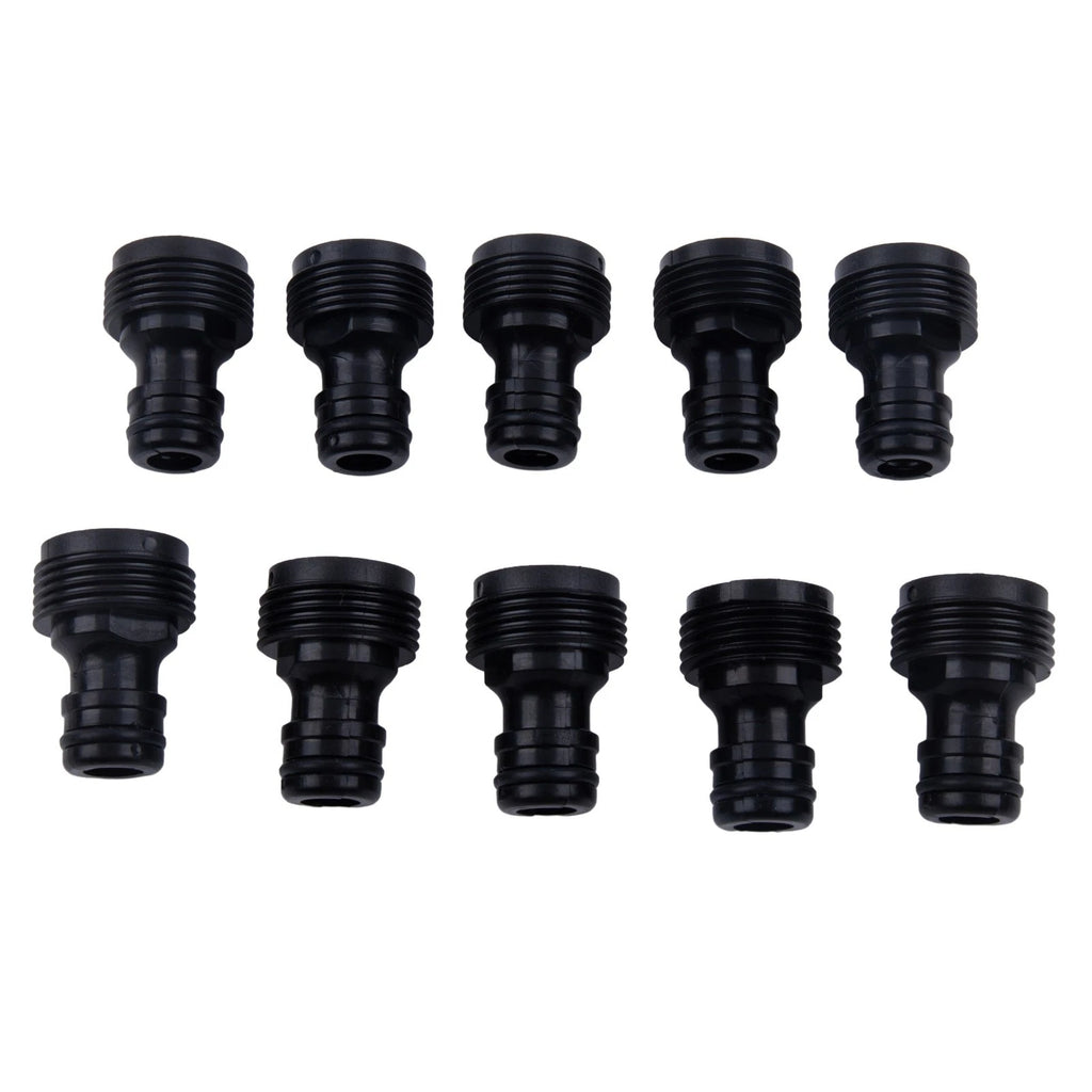 10X Plastic Garden Hose Quick Connector Fittings 3/4 Inch