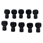10X Plastic Garden Hose Quick Connector Fittings 3/4 Inch