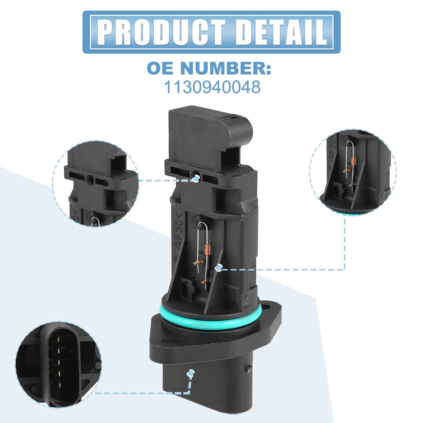 Mass Air Flow Sensor for Mercedes-Benz E500 (2003–2006) No. 1130940048
