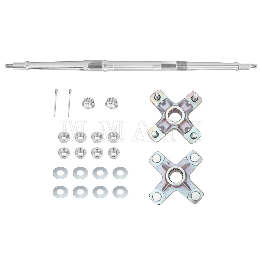 Rear Axle Shaft with Wheel Hubs for Yamaha Blaster YFS200 (1988–2002)