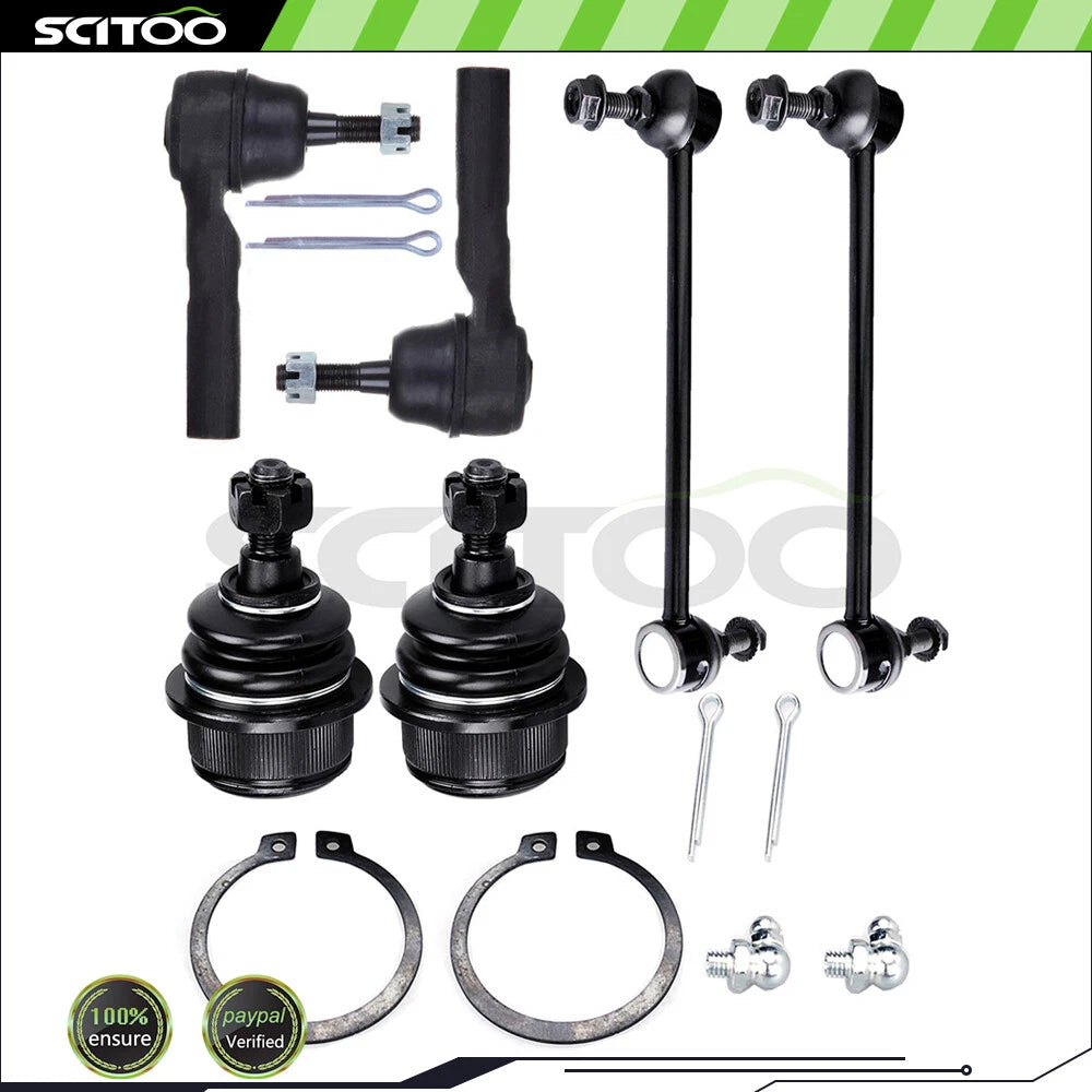 Front Lower Tie Rod End Ball Joint Suspension Kit for Dodge Journey (2009–2015)