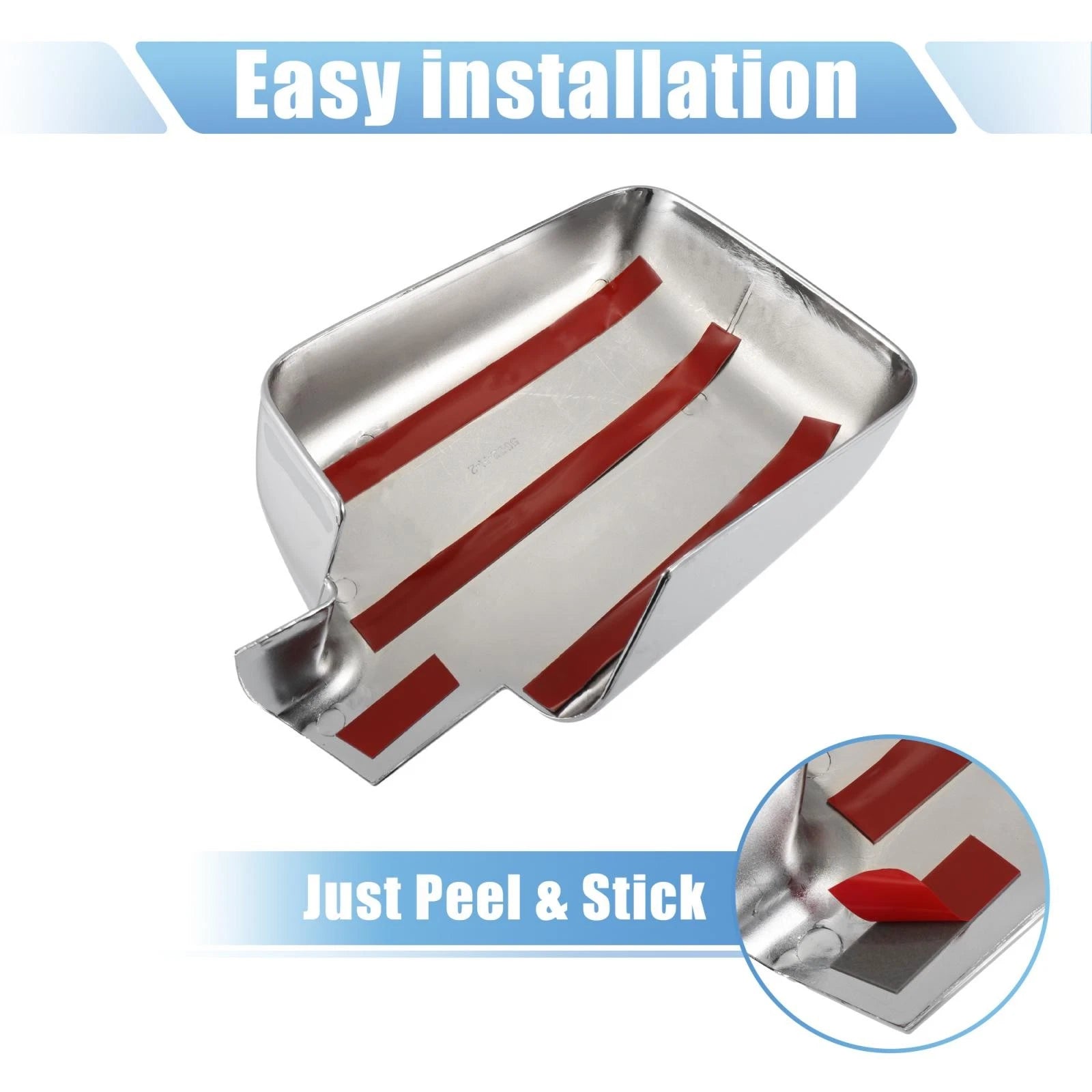 Pair of Chrome Plated Power Full Mirror Cover Caps for Ford F150 (2004–2008)