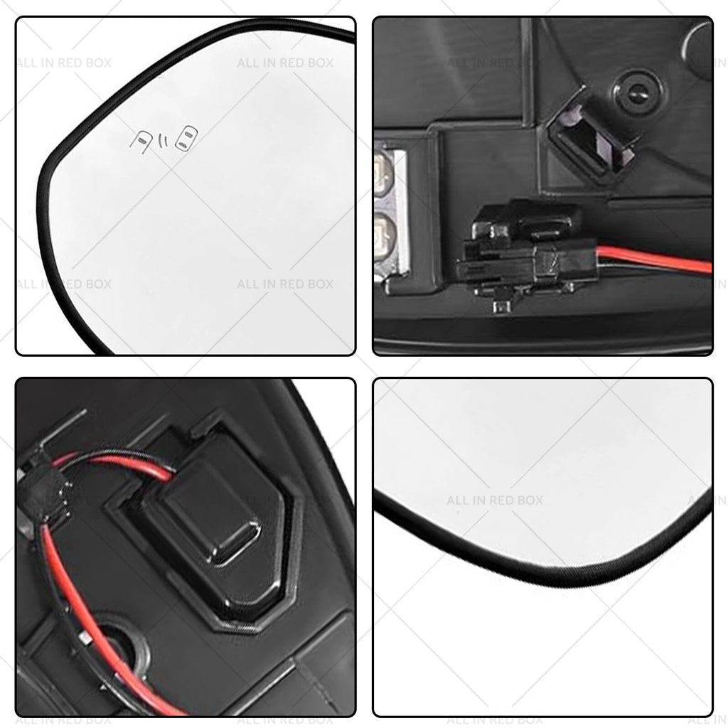 Left Passenger Side Mirror Glass for Toyota RAV4 (2016–2018)