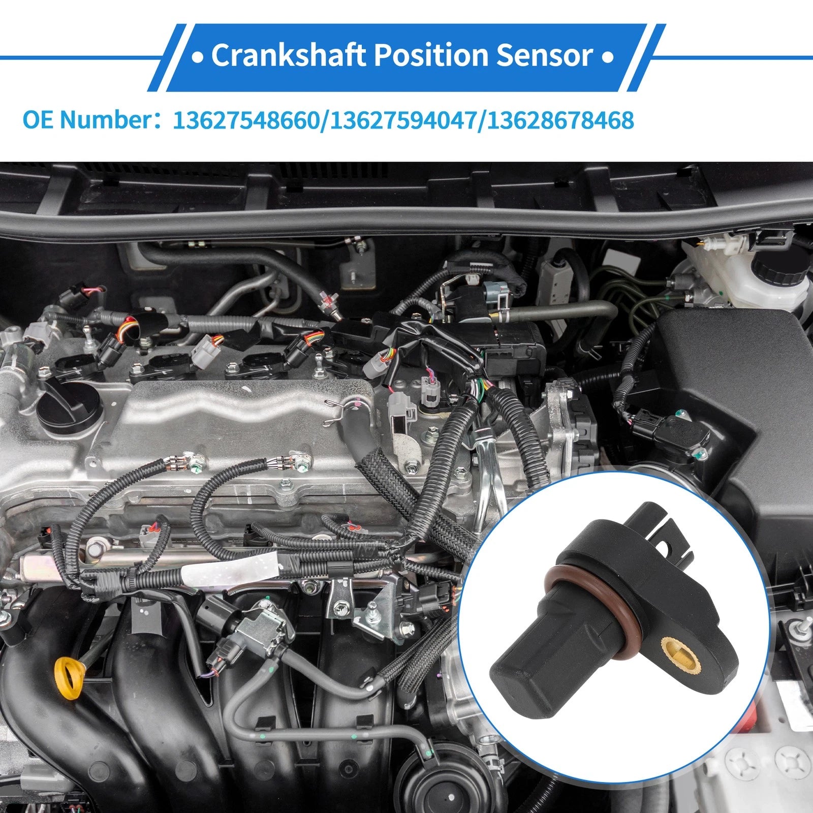Crankshaft Position Sensor for BMW E90 320i 2007–2011 No. 13627548660