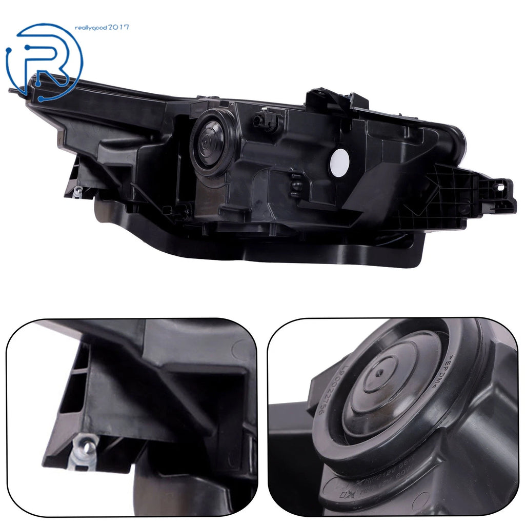 Halogen Headlight with Gray Trim for Ford Taurus (2014-2016)