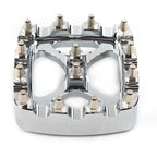 Chrome MX Style Brake Pedal Pad Cover for Harley Softail Dyna Sportster